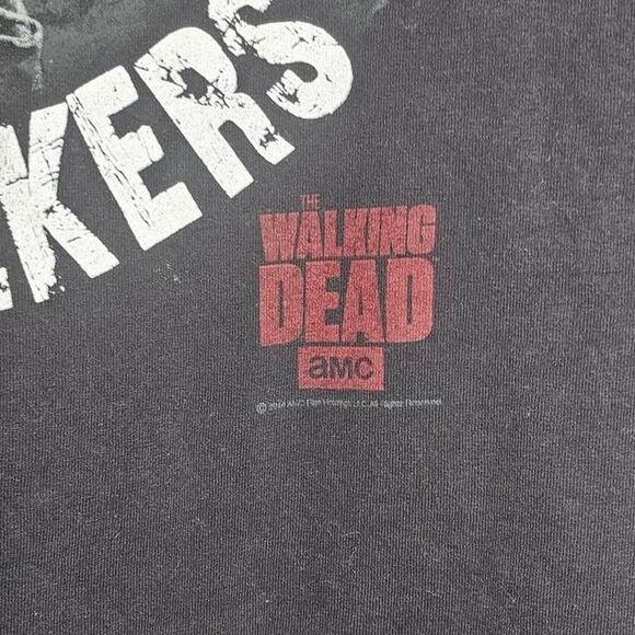 2014 walking dead promo all my friends are walkers black tshirt - Picture 3 of 5